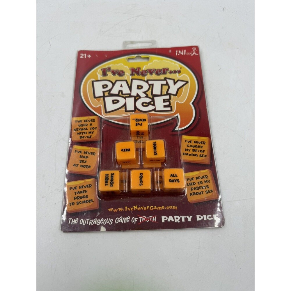 The Outrageous Game of I'VE NEVER Party Dice Novelty Party Game New